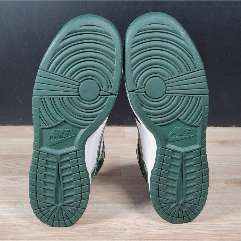 Nike Dunk High Shoes Mens Size 8.5 Spartan Green White Michigan State CZ8149-100 - Picture 5 of 8